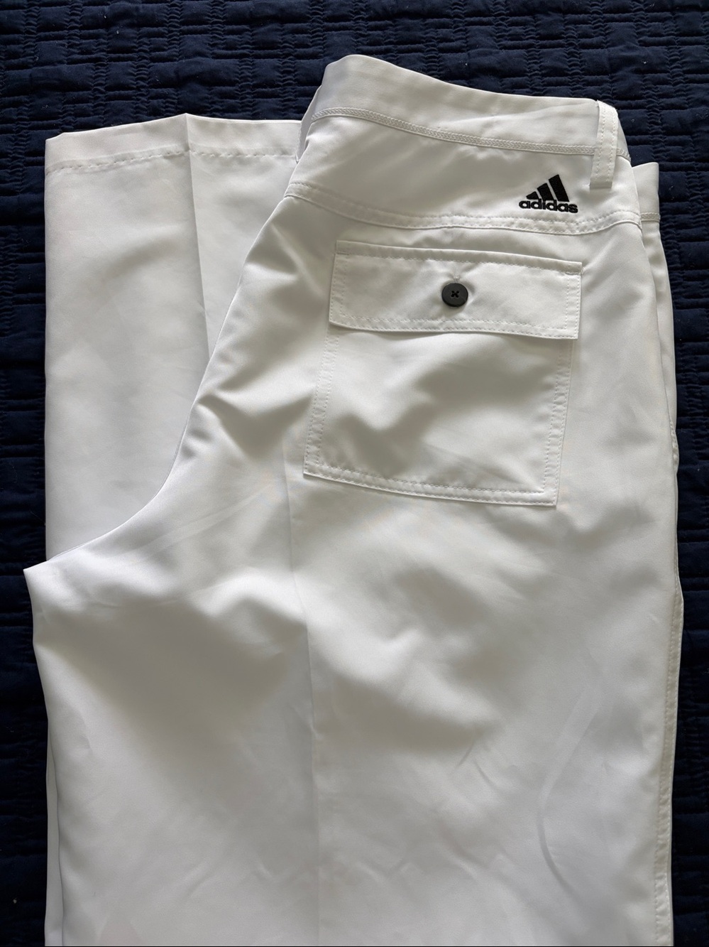 Mens Adidas climalite white golf pants